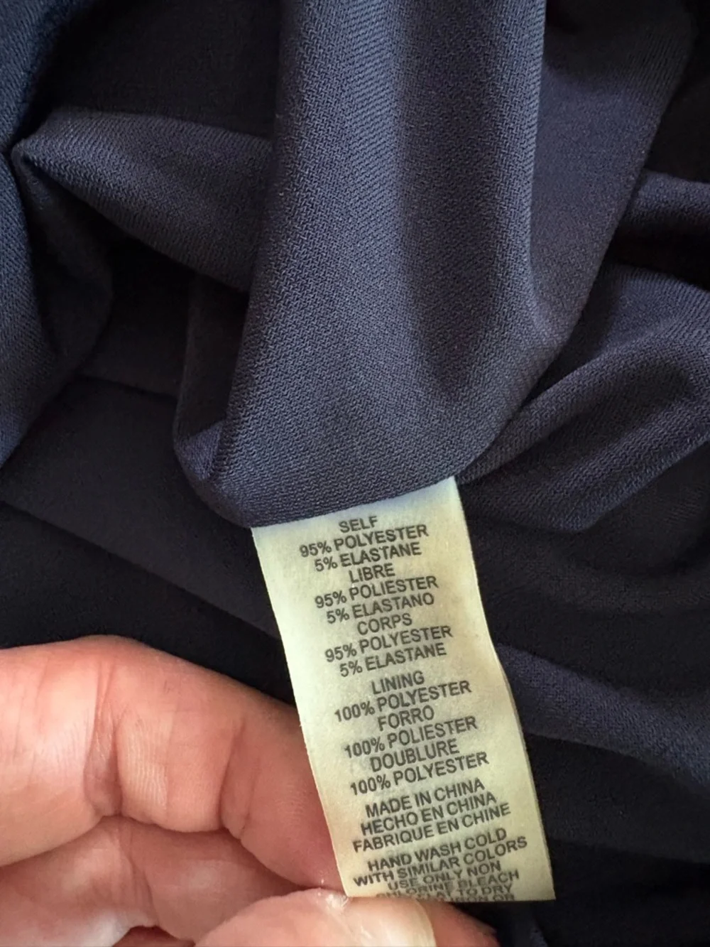 Vince Camuto Navy Embellished Jewel Neck Bodycon Dress Size 6 Elegant Cocktail - Picture 3 of 6